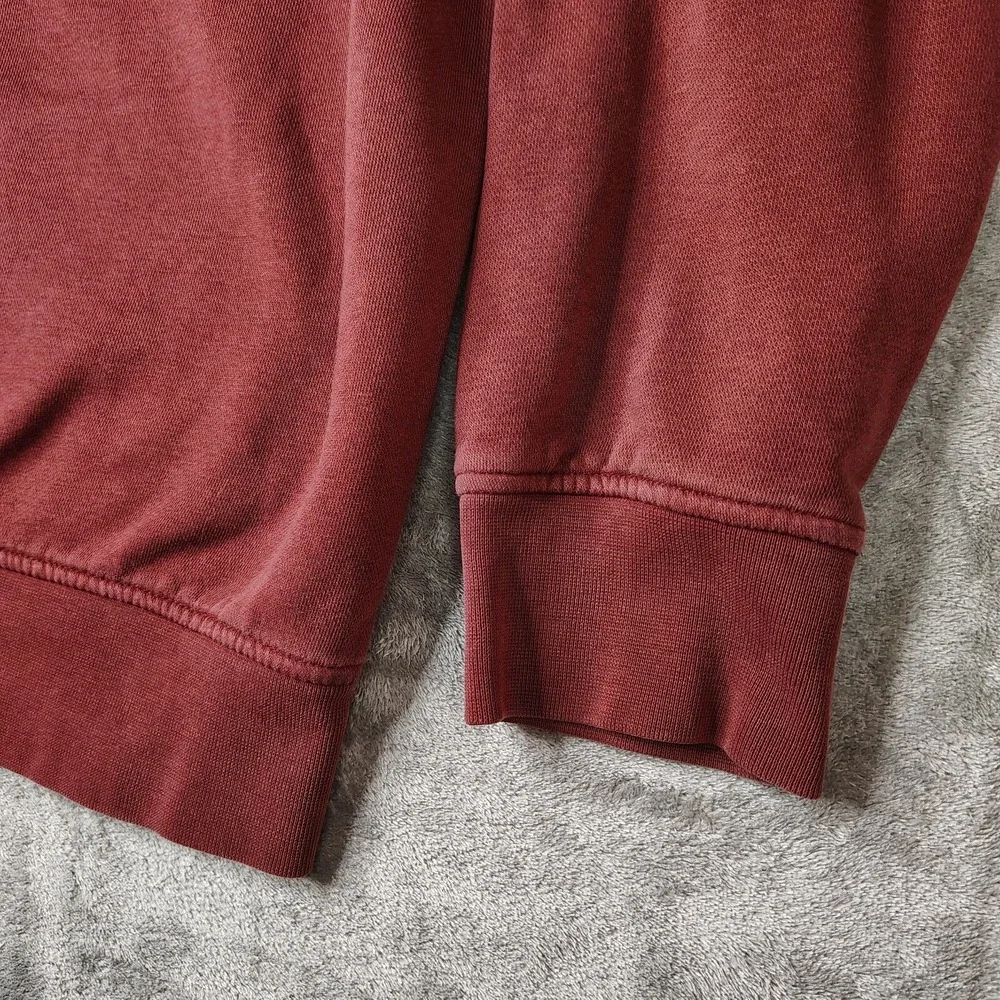 Levi's Relaxed Graphic Hoodie Mens XL Burgundy Red Logo Pullover Fleece Top
